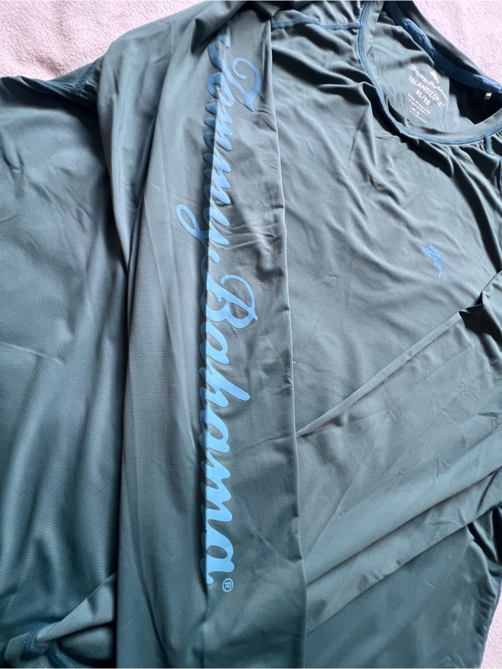 Tommy Bahama IslandZone Long Sleeve Swim Rash Guard UPF 50+ Protection - Picture 6 of 6